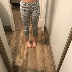 Printed skinny jeans